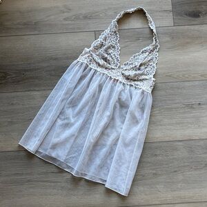 👗 Victoria’s Secret Babydoll Lace Lingerie White Small